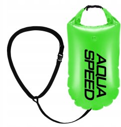 Aqua-Speed Boja pływacka z pojemnikiem neon zielony