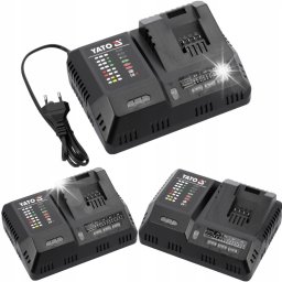 Yato YATO SUPER SZYBKA INTELIGENTNA ŁADOWARKA 18V (2,4-12A) Z UKŁADEM CHŁODZENIA