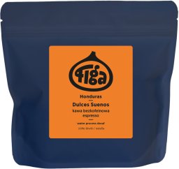 Kawa ziarnista Kofikada Figa Coffee - kawa ziarnista bezkofeinowa Honduras Dulces Suenos Water Process Decaf Espreso 250 g