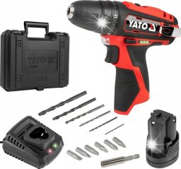 Wiertarko-wkrętarka Yato KOMPAKTOWA WKRĘTARKA AKUMULATOROWA 12V 30Nm AKUMULATOR 2Ah + ŁADOWARKA YATO