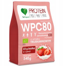 Aliness BeOrganic Białko serwatkowe WPC 80 Truskawka BIO* 345g one size