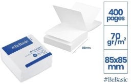 Staples Karteczki 85x85mm 400K białe (8435721035437)