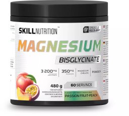 Nuclear Nutrition Skill Nutrition - Bisglicynianu Magnezu, Marakuja-Brzoskwinia, 480g