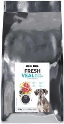 John Dog JUNIOR FRESH VEAL WITH RABBIT Karma sucha dla psa 12kg
