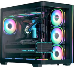 Obudowa Aerocool Aerocool P500C EVO-G-BK-v1, tower case Black, Tempered Glass x 2