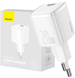 Ładowarka Baseus Cube 1x USB-C 3 A (6953156207165)