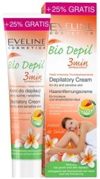 Depilator Eveline Cosmetics, Bio* Depil, Mango, Smooth, Hair Removal Cream, Sensitive Skin, 125 ml For Women