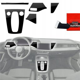 GrizzGlass Folia do wnętrza GrizzGlass PianoSkin Glossy do Audi S3 8Y Facelift (2024-2025) [5w1]