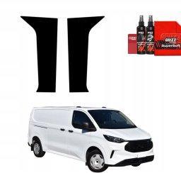 GrizzGlass Czarna folia na słupki BodyShield do Ford Custom (2023-2026) [2w1]