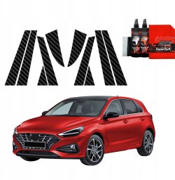 GrizzGlass Folia karbonowa na słupki GrizzGlass BodyShield do Hyundai i30 Hatchback (2020-2025) [10w1]