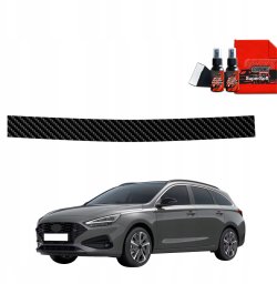 GrizzGlass Folia karbonowa na próg bagażnika GrizzGlass BodyShield do Hyundai i30 Wagon (2020-2025)