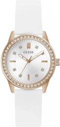 Zegarek Guess Zegarek damski Guess GW1030L4 CYRKONIE biały