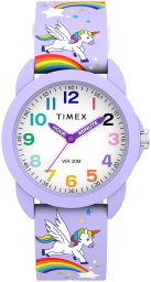 Timex Zegarek Timex TW2Y59600 dziecięcy fioletowy .