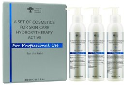 Elfa Pharm GREEN PHARM COSMETICS_SET Hydroxytherapy Active żel złuszczający 150ml + żel aktywujący 150ml + żel łagodzący 150ml