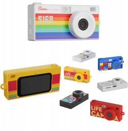 Kamera cyfrowa Xrec Mini Aparat Kamera Retro Video 2k Wisiorek Breloczek Z Karta 32gb / Xrec X9 / Biały