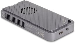 Delock USB 40 Gbps Obudowa dla 1 x M.2 NVMe SSD w stylu gamingowym z LED i wentylatorem bez narzędzi