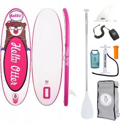 Dunlop Deska SUP Padle Board dziecięca FunWater Tuxedo Sailor 2,4m (różowa)