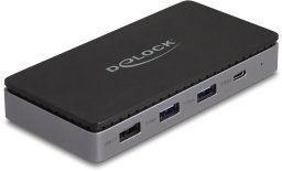 Stacja/replikator Delock USB Type-C™ stacja dokująca 4K - Dual HDMI MST / USB / Gigabit LAN / PD 3.0 85 W