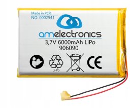 Gens Ace & TATTU Akumulator 3,7V  6000mAh LiPo 906090 (2541)