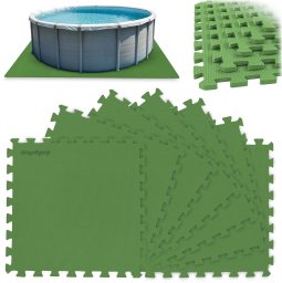 Dmuchane Mata piankowa pod basen puzzle 50 x 50 cm 8 szt EDUKAMP