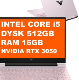 Laptop HP Gamingowy Laptop Victus HP 15-fa2043nw / C1LW6EA / Intel Core i5 / 16GB / SSD 1TB / RTX 3050 / FullHD / 144Hz / Win 11