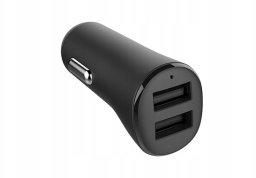 Ładowarka O2 podwójna ładowarka samochodowa USB-A port czarna 2x12 W