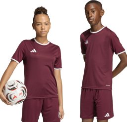 Adidas Koszulka dla dzieci adidas Entrada 26 Jersey bordowa JZ2530 140cm