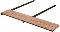 vidaXL vidaXL Deska Tarasowa 4 pcs Brązowy Kompozyt drewniano-plastikowy