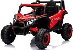R-Sport UTV2 R-sport Czerwony Auto na akumulator 4x4 EVA SKÓRA Pilot Akumulator litowo-jonowy EDUKAMP