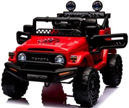 R-Sport Toyota FJ Cruiser Czerwony 4x4 miękki fotelik pilot Licencja AKumulator litowo-jonowy EDUKAMP