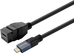 Kabel USB VivoLink Keystone Black USB-C female
