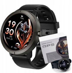 Smartwatch Wenom SMARTWATCH DAMSKI MĘSKI PREMIUM 2026 GPS AMOLED Rozmowy 5ATM Zestaw
