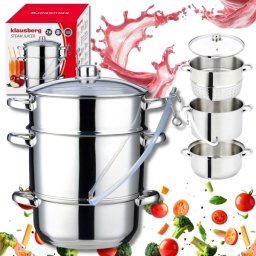 Topfann SOKOWNIK PAROWY 8L INDUKCJA GAZ KLAUSBERG KB-9032 GARNEK DO SOKU