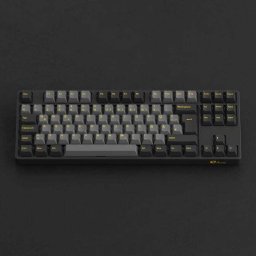 Klawiatura Akko AKKO Black & Gold 5087S V1 Gaming Klawiatura RGB V3 Cream Blue Pro Switches ISO DE czarny & złoty