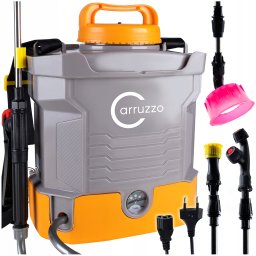 Carruzzo Opryskiwacz Plecakowy Elektryczny 5L Akumulatorowy Ciśnieniowy 3 Dysze