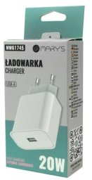 Ładowarka Marys Ładowarka sieciowa 20W USB-A biała