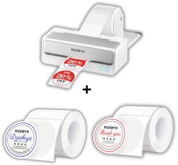 Drukarka etykiet Drukarka etykiet Munbyn RW405B |Termiczna| Bluetooth| USB| + 2 rolki 50mm Druk Dwukolorowy