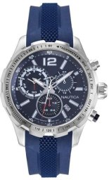 Zegarek Nautica Zegarek Męski Nautica Leather Chrono NAPLECR02 (44 mm)