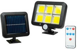 Naświetlacz Vobmat Lampa solarna z czujnikiem ruchu PIR i zmierzchu SL-01 30W