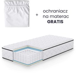 IZER MATERAC Z POKROWCEM 90x190 H24