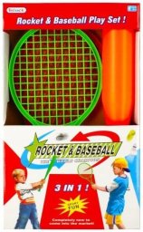 Mega Creative RAKIETKI PLAZOWE/BASEBALL+AKC 25X43X7 MC 24/48