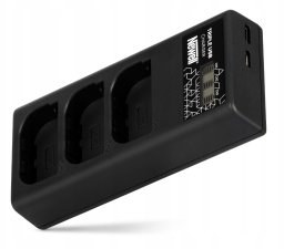Ładowarka do aparatu Eneride Ładowarka trzykanałowa Newell CD-USB-C do akumulatorów LP-E6 do Canon