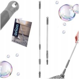 Vespero Kij uchwyt do mopa i miotły stalowy teleskopowy 94-158cm CLEAN SYSTEM ORION 711522