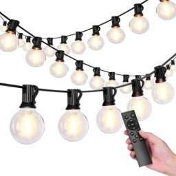 ZOLTA Girlanda ogrodowa świetlna łańcuch 25x LED 15m 9 trybów lampki ogrodowe 9W