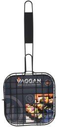Vaggan Ruszt do grillowania burgerów metalowy czarny nieprzywierający 49x21.1cm VAGGAN 489308