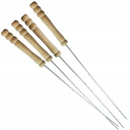 BBQ Szpikulce do szaszłyków stalowe 38.5cm 4 szt. BBQ COLLECTION 489030