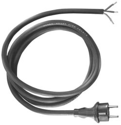 Bachmann BACHMANN neoprenowy kabel zasilający 3G1.00 3m, H07RN-F 3G1.00 czarny 32/AEH