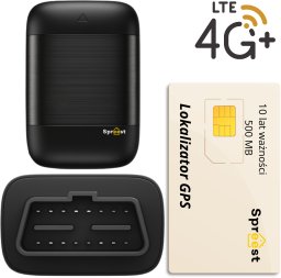 Moduł GPS Spreest LOKALIZATOR GPS 4G DO AUTA SAMOCHODU GNIAZDO OBD + KARTA SIM NA 33 MIESIĘCY
