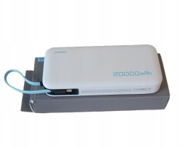 Powerbank Cuktech Powerbank Cuktech CUKP200NGLLG 55W 20000mAh z wbudowanym kablem USB-C - biały