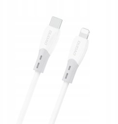 Kabel USB Dudao z miękkim silikonowym oplotem L25SX USB-C - Lightning 30W 1m Biały